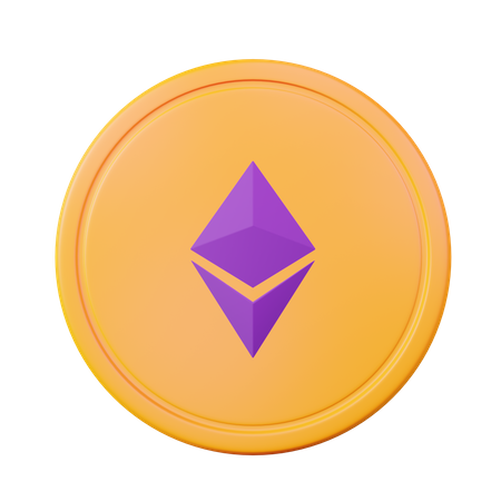Ethereum Coin  3D Icon
