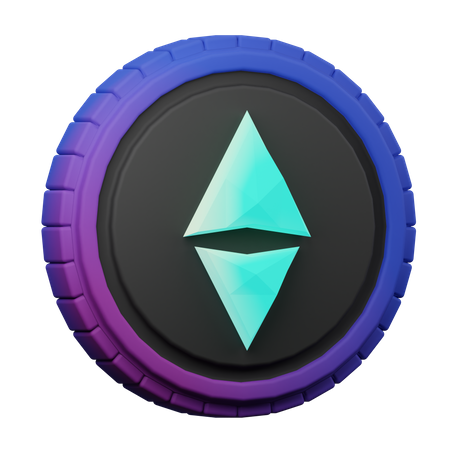 Ethereum Coin  3D Icon
