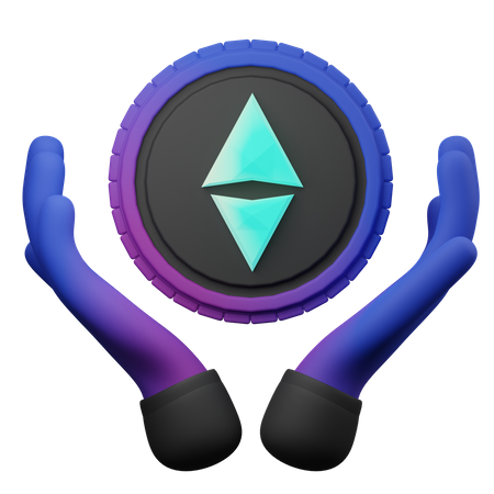 Ethereum Coin  3D Icon