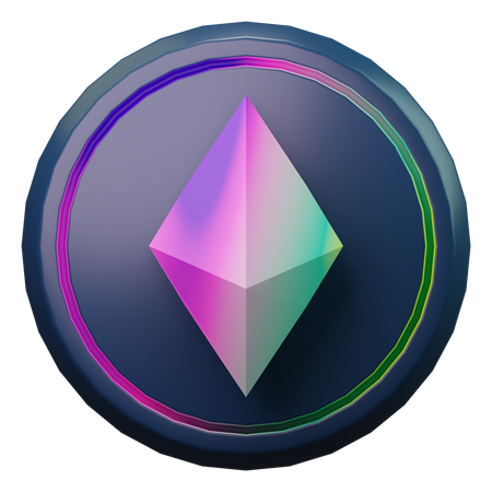 Ethereum Coin  3D Icon