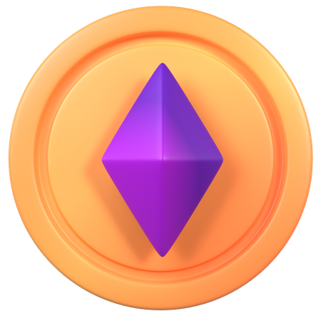 Ethereum Coin  3D Icon