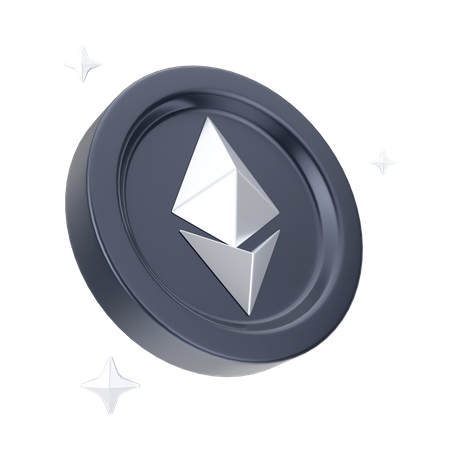 Ethereum Coin  3D Icon