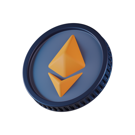 Ethereum Coin  3D Icon
