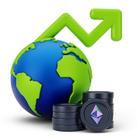 Ethereum Coin  3D Icon