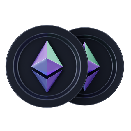 Ethereum Coin  3D Icon