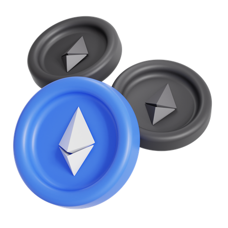Ethereum coin  3D Icon