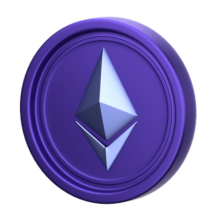 Ethereum Coin  3D Icon