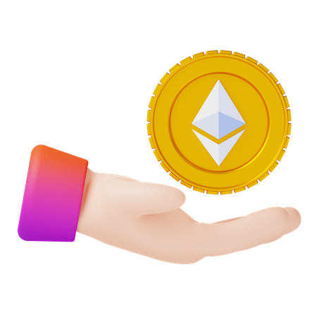 Ethereum Coin  3D Icon