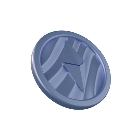 Ethereum Coin 3D Illustration