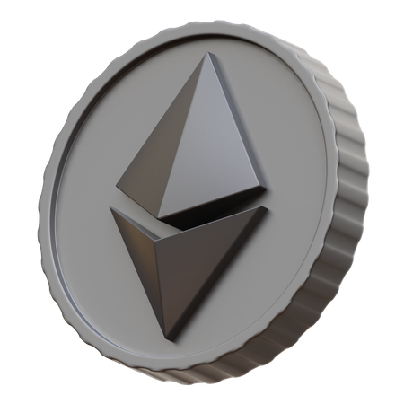 Ethereum Coin  3D Illustration