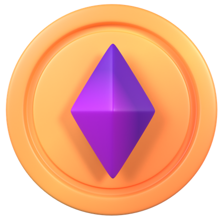 Ethereum Coin 3D Icon