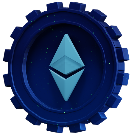 Ethereum Coin 3D Icon