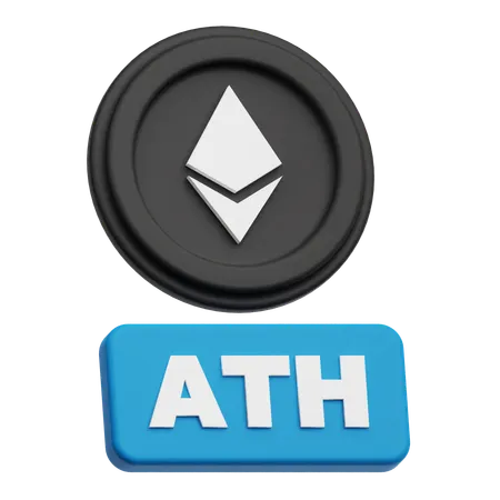Ethereum Coin ATH  3D Icon