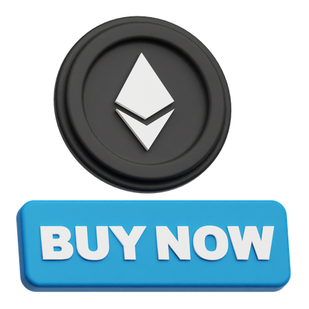 Ethereum Coin buy now  3D Icon