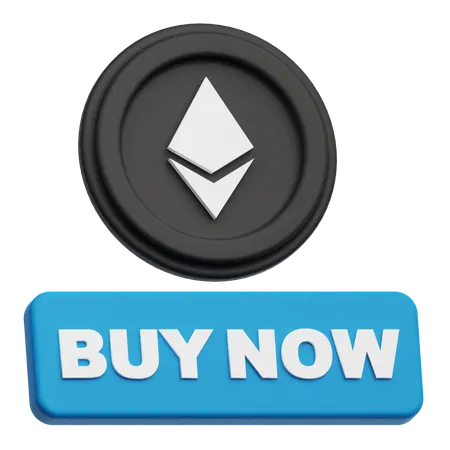 Ethereum Coin buy now  3D Icon