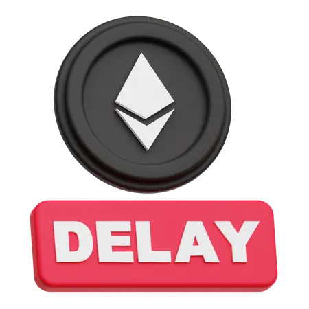 Ethereum Coin delay  3D Icon