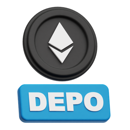 Ethereum Coin depo  3D Icon