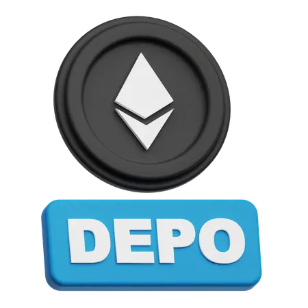 Ethereum Coin depo  3D Icon