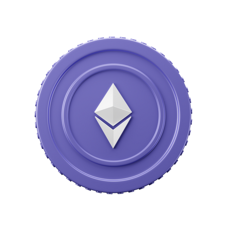 Ethereum Coin ETH  3D Icon