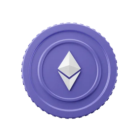 Ethereum Coin ETH  3D Icon