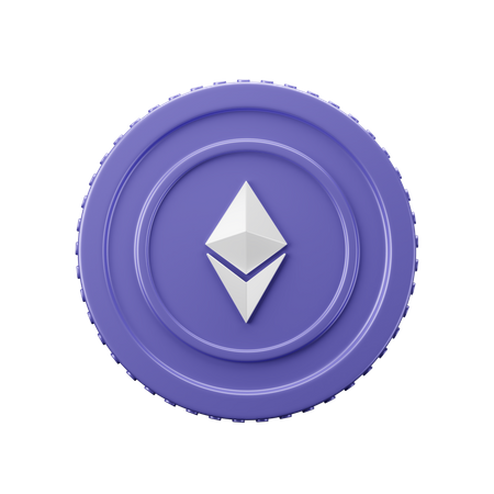 Ethereum Coin ETH 3D Icon
