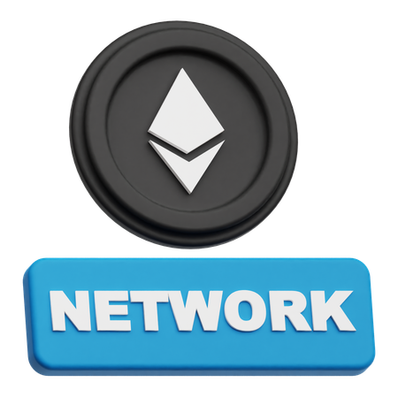 Ethereum Coin network  3D Icon