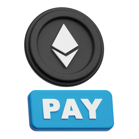 Ethereum Coin pay  3D Icon