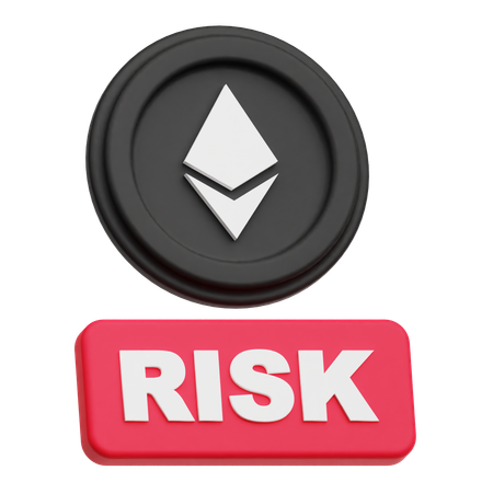 Ethereum Coin risk  3D Icon