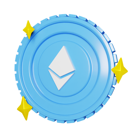 Ethereum Coins  3D Illustration