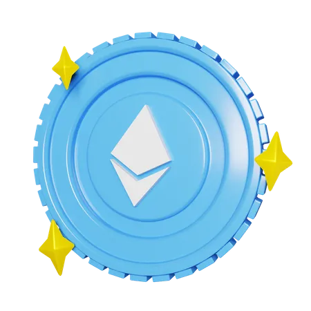 Ethereum Coins  3D Illustration