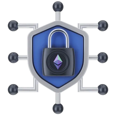 Ethereum Connection  3D Icon