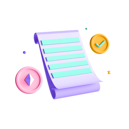 Ethereum Contract  3D Icon