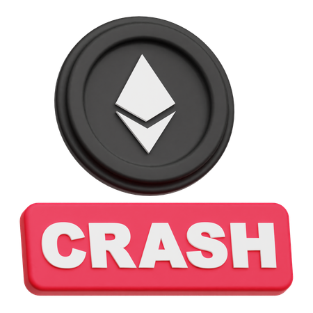 Ethereum Crash  3D Icon