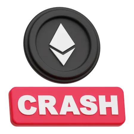 Ethereum Crash  3D Icon