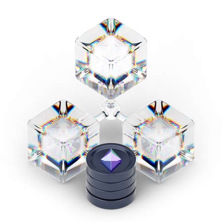 Crescimento do ethereum  3D Icon