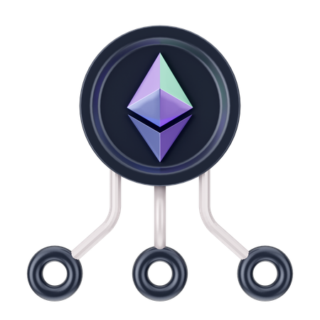 Crescimento do ethereum  3D Icon