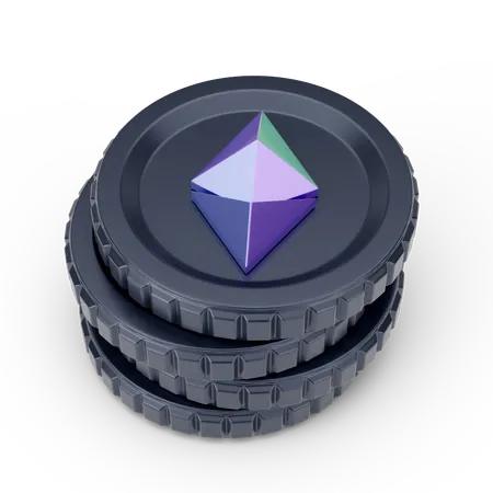 Crescimento do ethereum  3D Icon