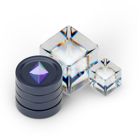 Crescimento do ethereum  3D Icon