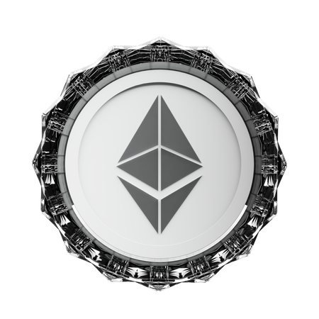 Ethereum Crypto  3D Illustration