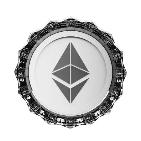 Ethereum Crypto  3D Illustration