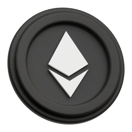 Ethereum Crypto Coin  3D Icon