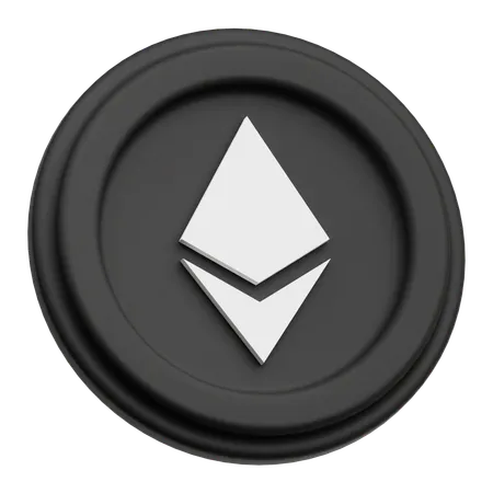 Ethereum Crypto Coin  3D Icon