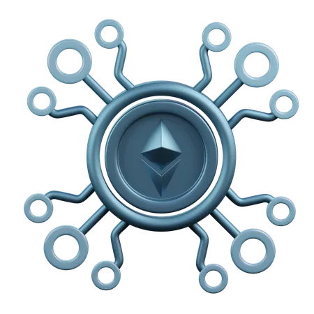 Ethereum Currency  3D Icon
