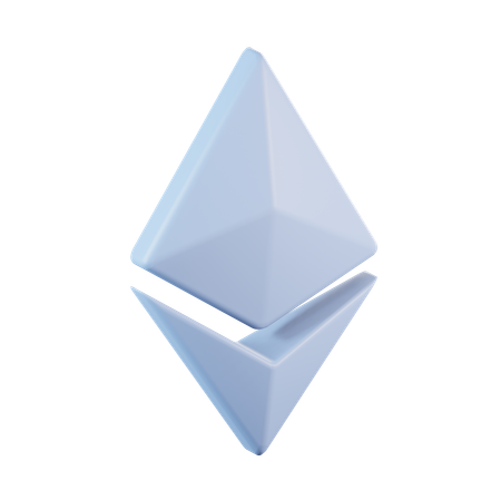 Ethereum currency  3D Icon