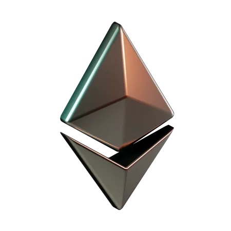 Ethereum Currency  3D Icon