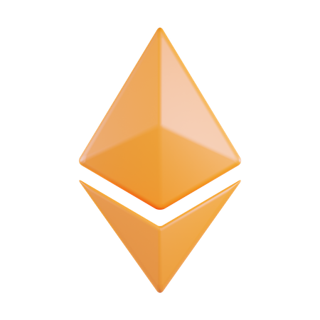 Ethereum Currency  3D Icon