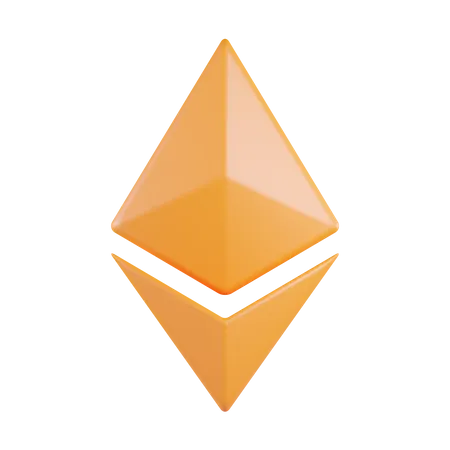 Ethereum Currency  3D Icon