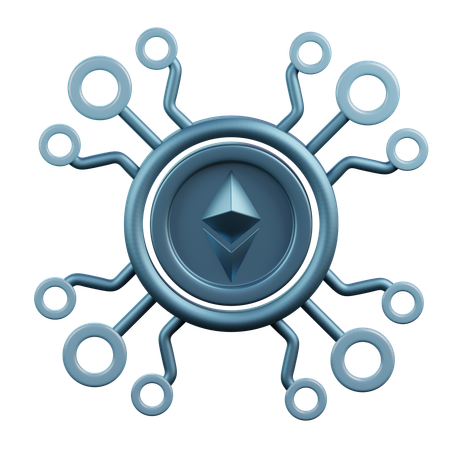 Ethereum Currency  3D Icon