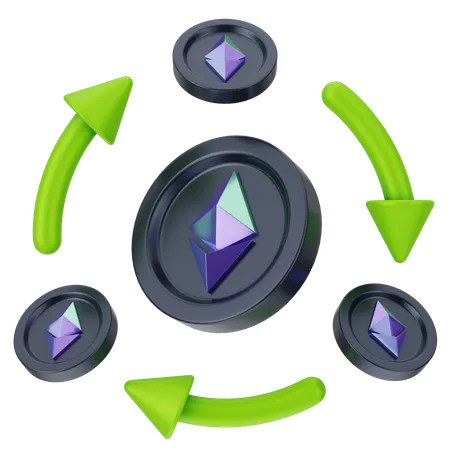 Ethereum Cycle  3D Icon