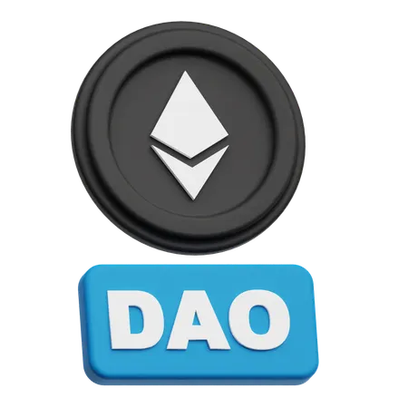 Ethereum Dao  3D Icon